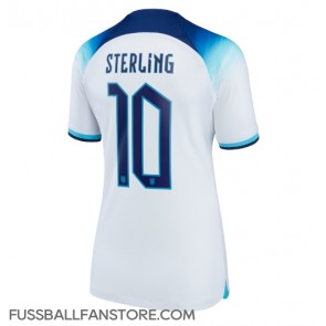 England Raheem Sterling #10 Replik Heimtrikot Damen WM 2022 Kurzarm